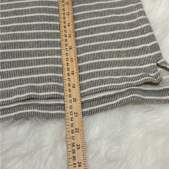 Madewell Funnel Neck Top Shirt Oversized Boxy Striped‎  Womens Size M - Picture 5 of 5